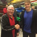 Tues 4th October 2016 : Tonights photo shows David Gardiner presenting Liam with a movie voucher.