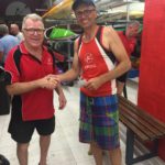 Tues 17th Jan 2017 : Tonight photo shows club member David Gardiner presenting Christian Thompson with a movie voucher