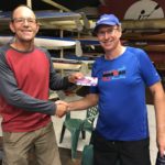 Tues 5th December 2017 : Tonights photo shows Doug Hodson presenting David Urquhart with a movie voucher.