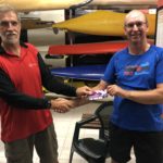 Tues 9th January 2018 : Tonight's photo shows Committee member Steve Coward presenting David Urquhart with a movie voucher