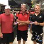 Tuesday 20th February 2018 : Tonight’s photo shows Club Committee Member Dave Griffiths presenting tonight’s winners Steve Mitchinson and Gary Killian with movie vouchers.