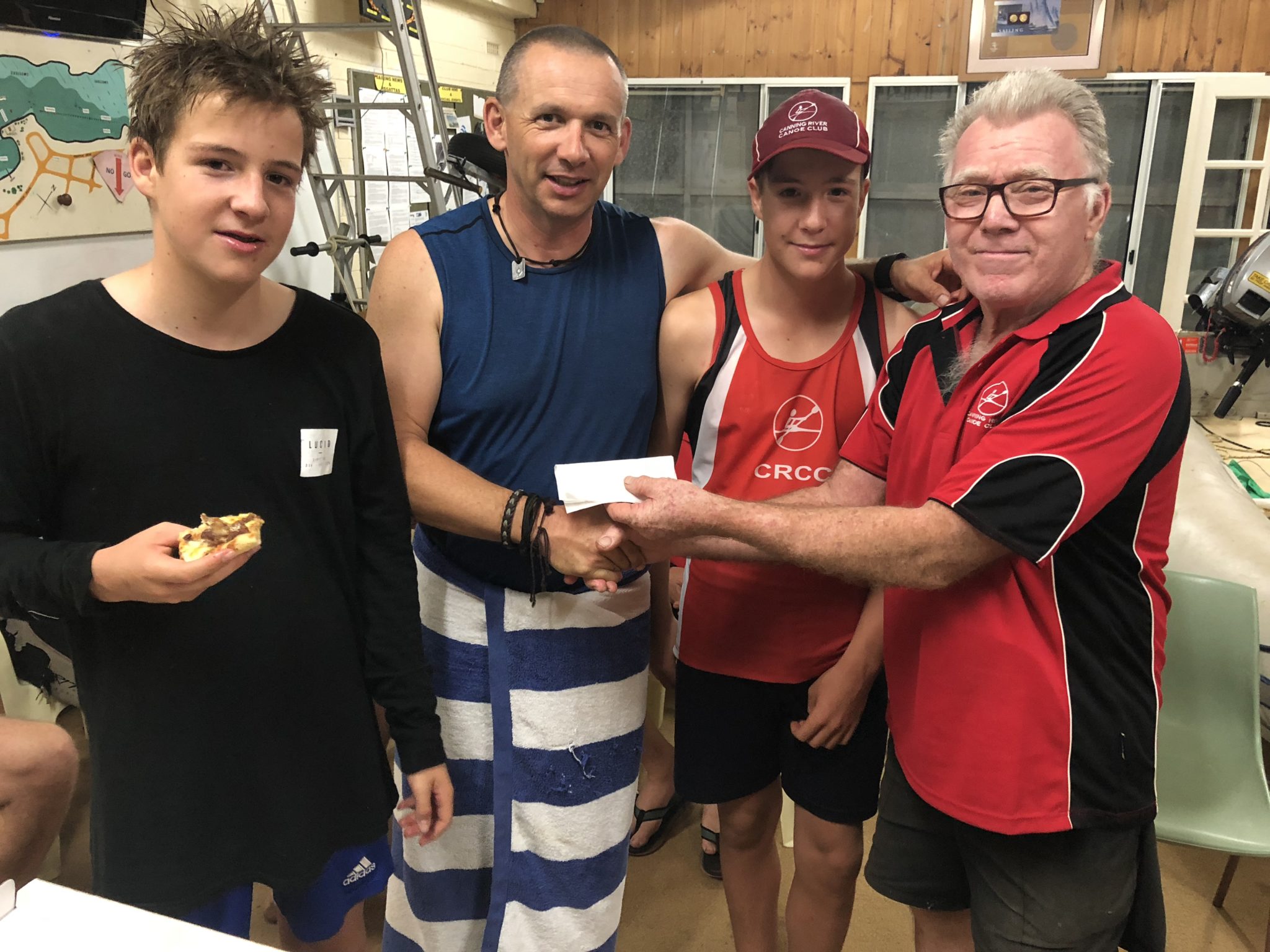 Tuesday 3rd April 2018 : Tonight’s photo shows Club Member David Gardiner presenting the Boldy’s with their movie vouchers