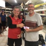 Tuesday 26th March 2019 : Tonight’s photo shows club member David Brown presenting David Griffiths with the winners movie voucher. 