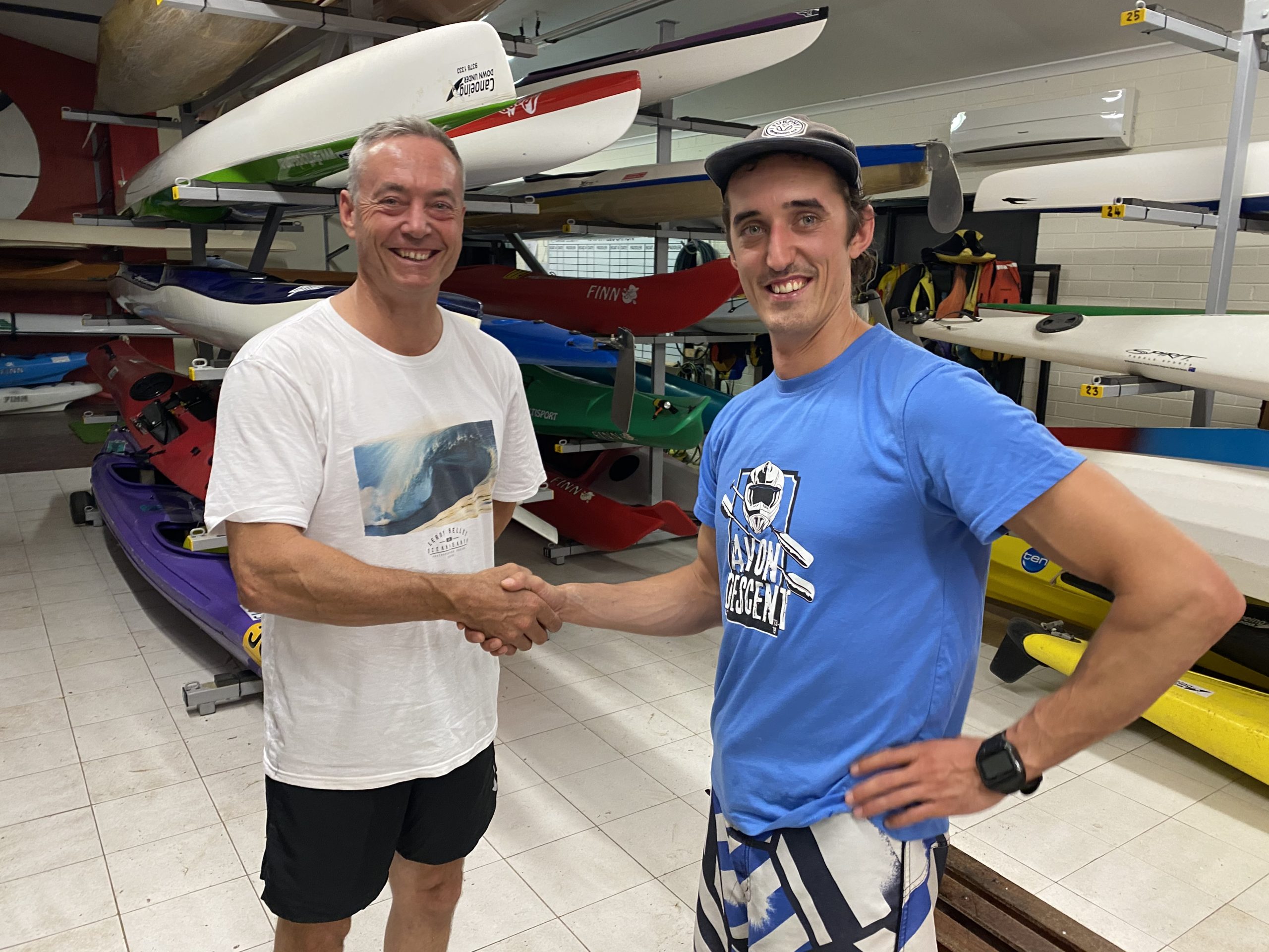 Tuesday 18th February 2020 : Tonight’s photo shows club Committee member Luc Jacob presenting his son Matt Jacob with the winners movie voucher. 