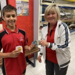 Tuesday 6th October 2020 : Tonight’s photo shows club member Judith Thompson presenting tonight’s winner Connor Jacob with $10 cash.