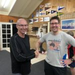 Tuesday 18th May 2021 : Tonight’s photo shows club Treasurer David Urquhart presenting tonight’s winner Peter Gigengack with a movie voucher.