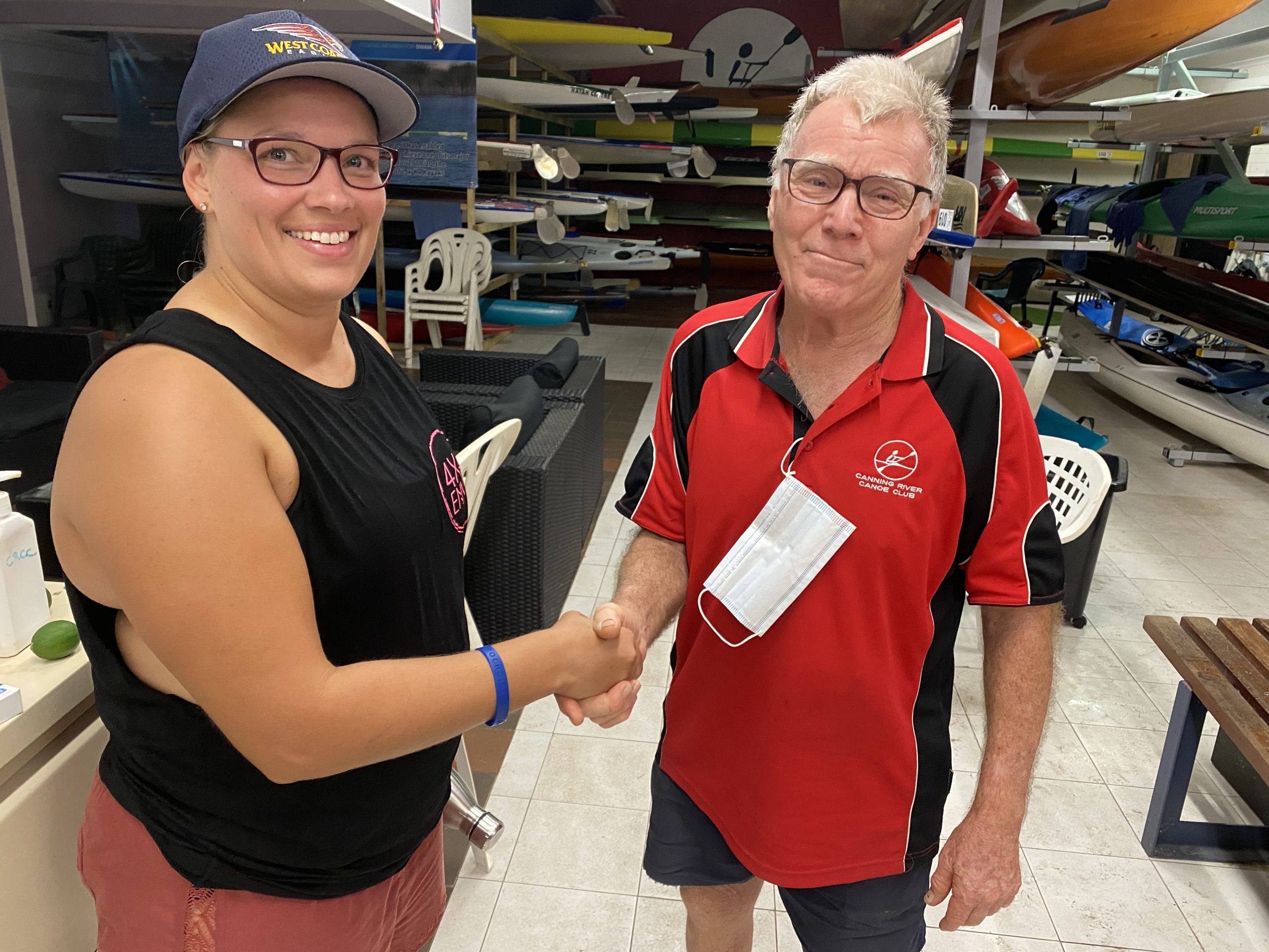 Tuesday 1st March 2022 : Tonight’s photos shows club member Malorie presenting David Gardiner with a movie voucher.