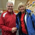Tuesday 9th August 2022 : Tonight’s photo shows Club Committee Member Judith Thompson presenting David Gardiner with a prize.