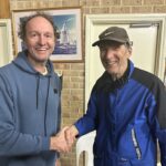Tuesday 4th July 2023 : Tonight’s photo shows club member Dean Wingfield presenting Chris Graham with prize.