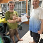 Tuesday 25th July 2023 : Tonight’s photo shows club member Adam Galanty presenting Mike Galanty with a movie voucher.