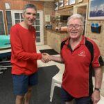 Tuesday 9th April 2024 : Tonight’s photo shows Club member Dean Wingfield presenting David Gardiner with  a movie voucher plus a few nice photos of the evening sky.
